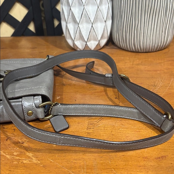 Coach Mini Garcia Gray Leather Crossbody with Hang Tag - Picture 13 of 13